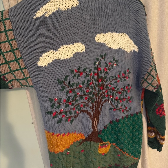 Fall hand knitted cardigan - Picture 3 of 6